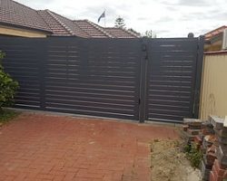 Sliding Electric Vehicle Gate & Pedestrian Gate Sliding Electric Vehicle Gate & Pedestrian Gate