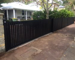 Wooden Picket Sliding Vehicle Gate Wooden Picket Sliding Vehicle Gate