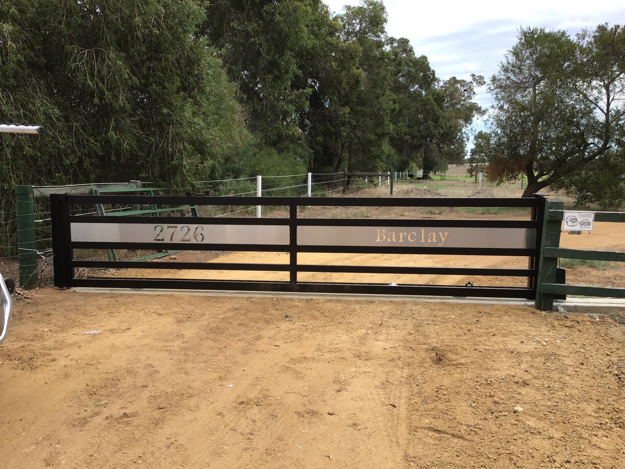 Custom Designed Automated Sliding Vehicle Gate