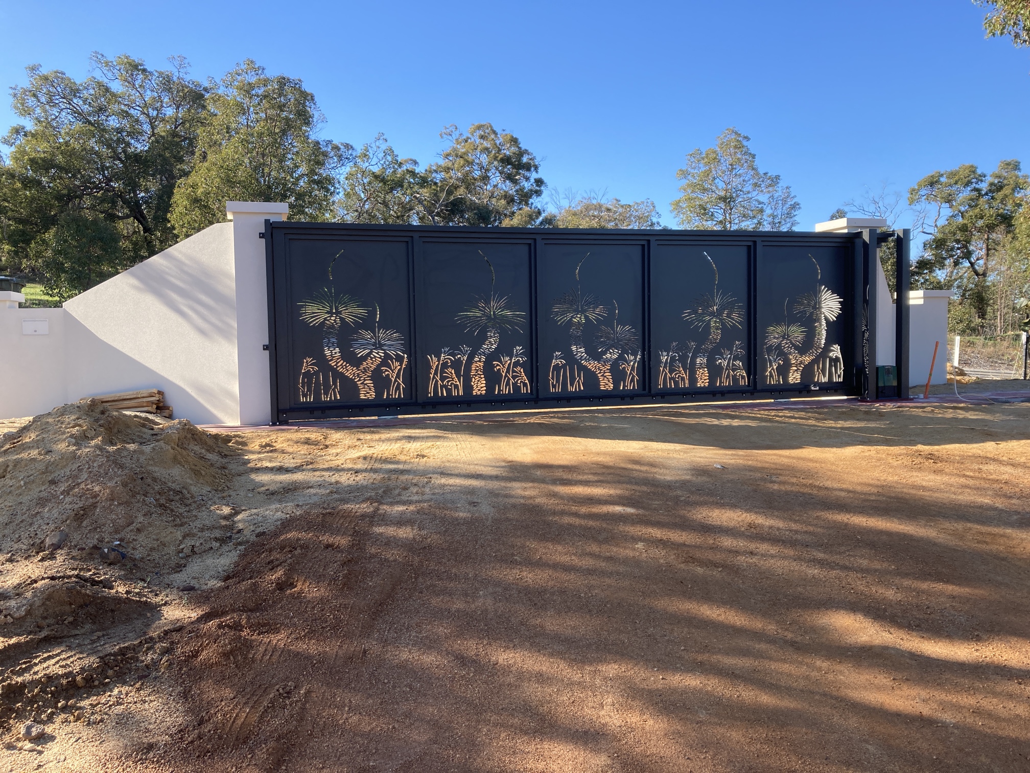 Custom Designed Automated Sliding Vehicle Gate